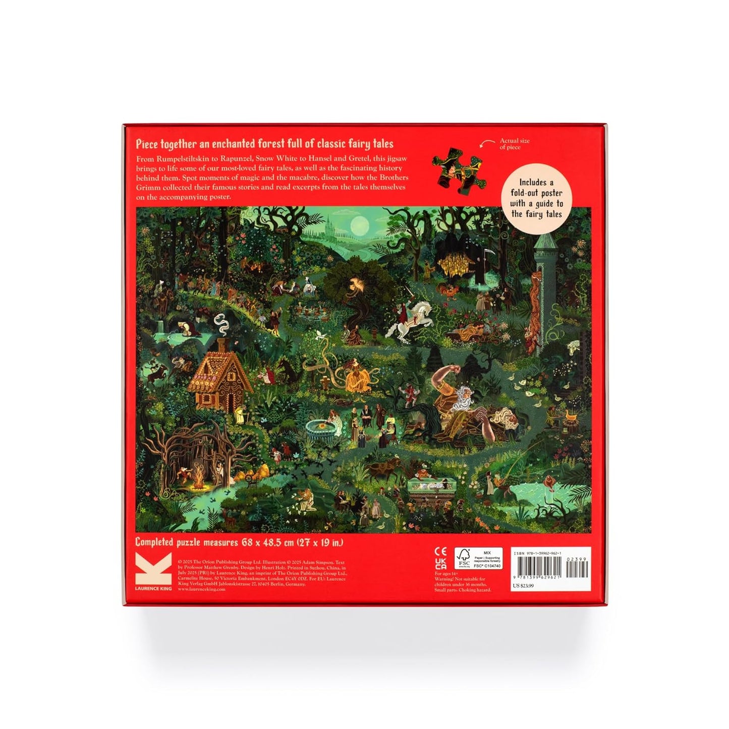 A Grimm - mesék világa Laurence King 1000 darabos kirakó puzzle (LK-9781399629621) - puzzlegarden