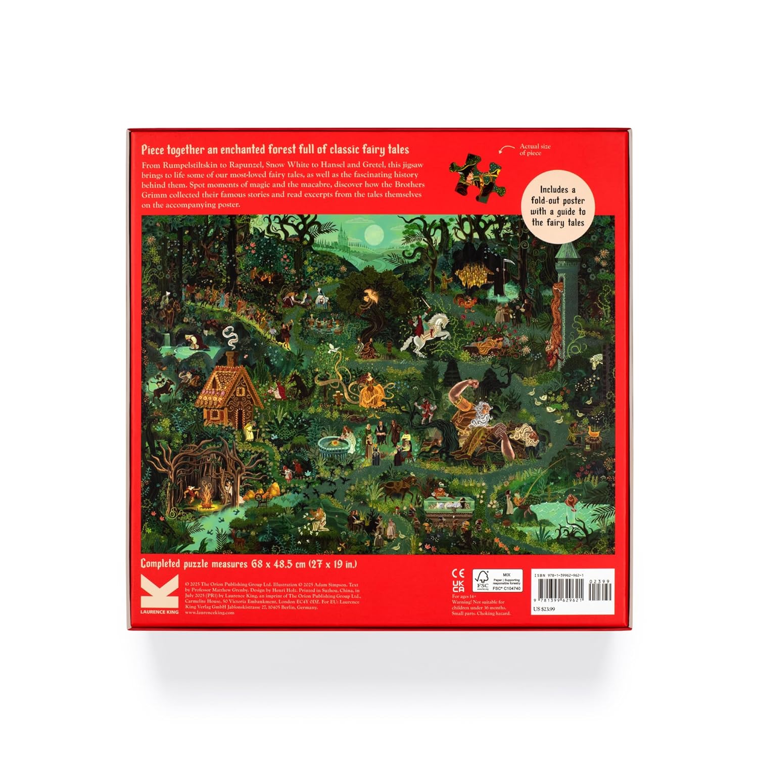 A Grimm - mesék világa Laurence King 1000 darabos kirakó puzzle (LK-9781399629621) - puzzlegarden