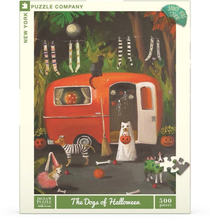 A Halloween - i kutyusok New York Puzzle Company 500 darabos kirakó puzzle (NYPC - NPZJH2217 840291700223) - puzzlegarden