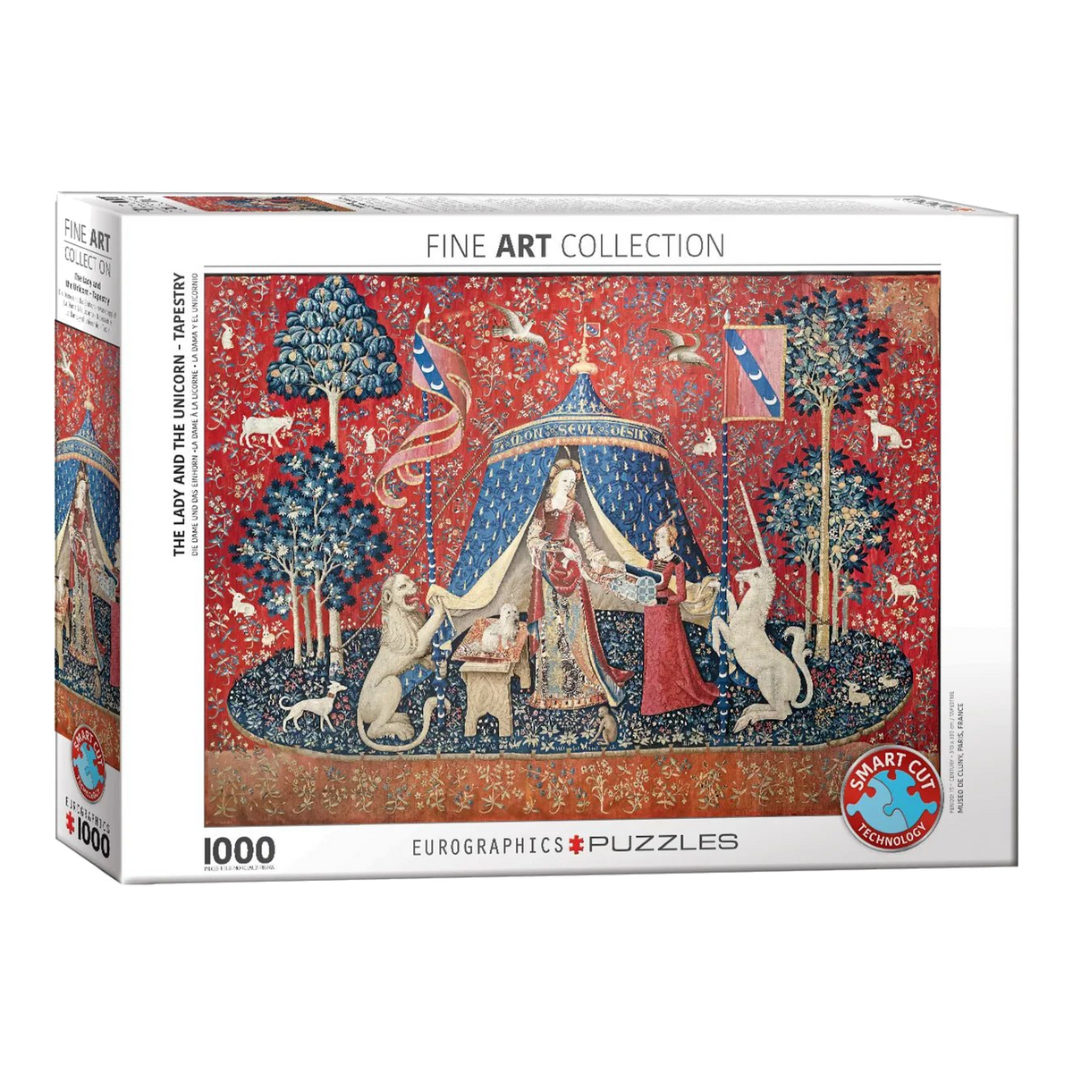 A hölgy és az egyszarvú Eurographics 1000 darabos kirakó puzzle (EUR-6000-6171) - puzzlegarden