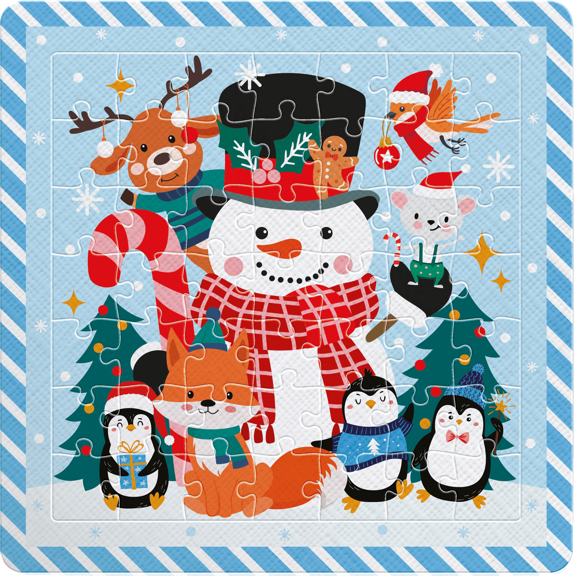 A hóember Interdruk 49 darabos kirakó puzzle (ID-5902277395917) - puzzlegarden