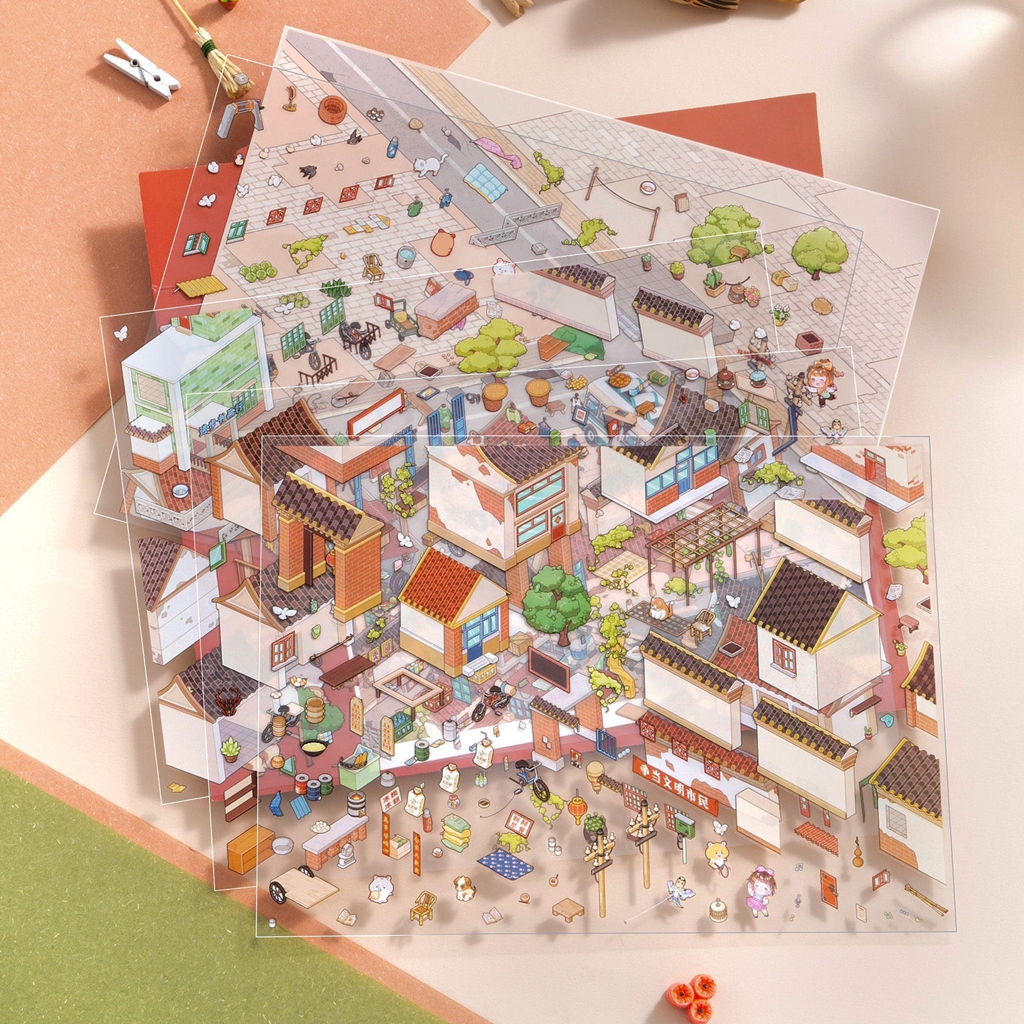 A hutongok ideje - matricajelenet Simno 1 darabos kirakó puzzle (SN-6941776326328) - puzzlegarden