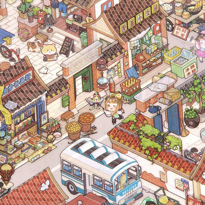 A hutongok ideje - matricajelenet Simno 1 darabos kirakó puzzle (SN-6941776326328) - puzzlegarden