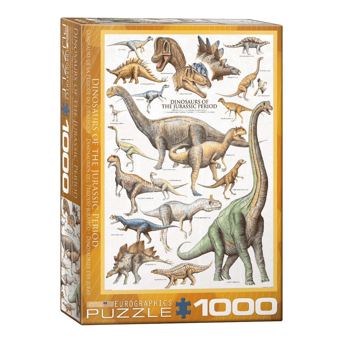 A Jura-kor dinoszauruszai Eurographics 1000 darabos kirakó puzzle (EUR-6000-0099) - puzzlegarden