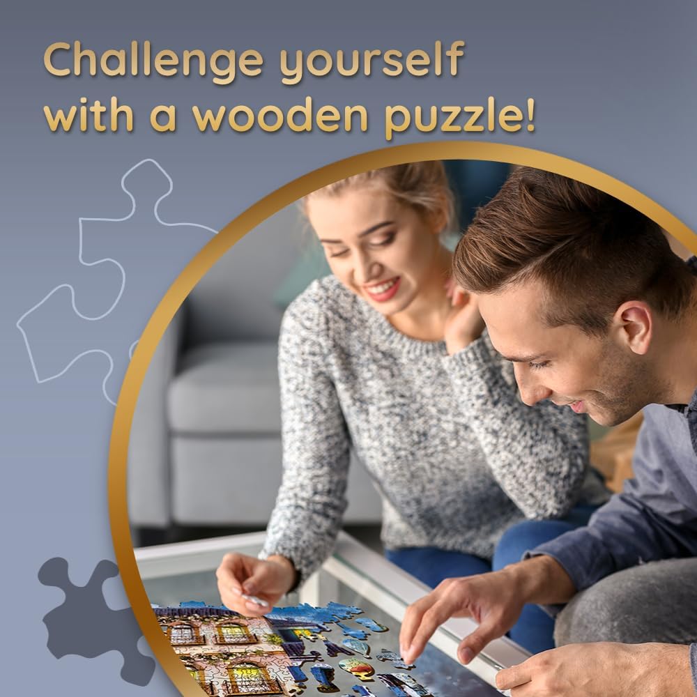 A Kandalló Mellett Trefl Wood Craft 1000 darabos kirakó puzzle (TR - 20171 5900511201710) - puzzlegarden