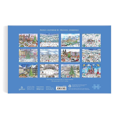 A karácsony 12 napja - 12 napos adventi kalendárium Galison 80 darabos kirakó puzzle (GA-9780735370098) - puzzlegarden