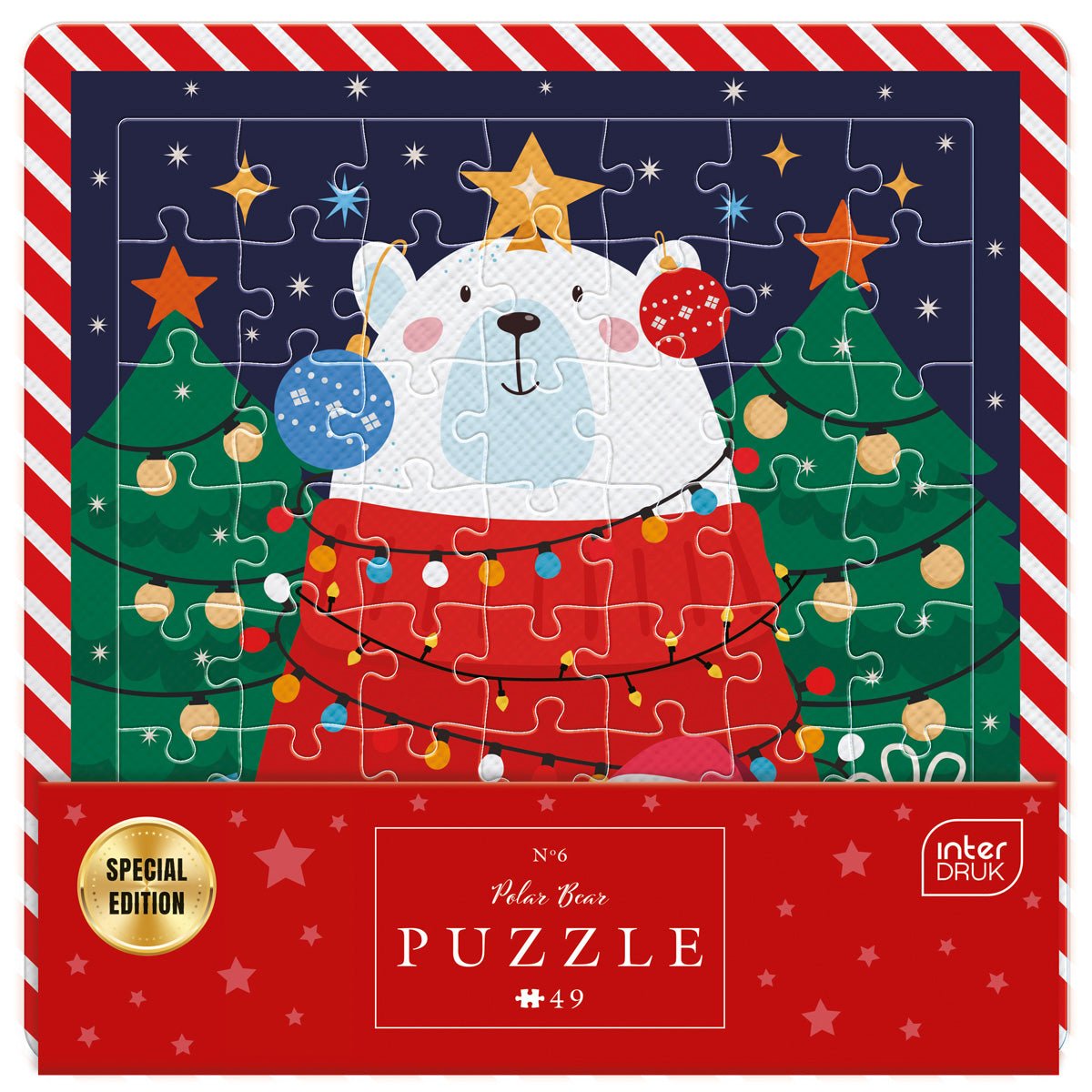 A karácsonyi jegesmedve Interdruk 49 darabos kirakó puzzle (ID-5902277395955) - puzzlegarden