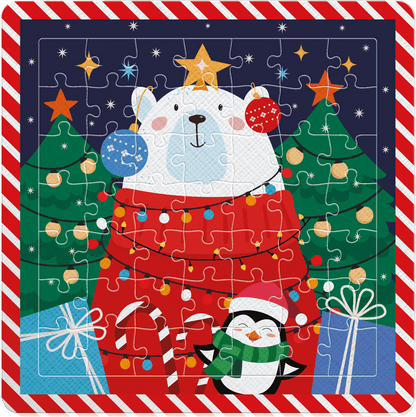 A karácsonyi jegesmedve Interdruk 49 darabos kirakó puzzle (ID-5902277395955) - puzzlegarden