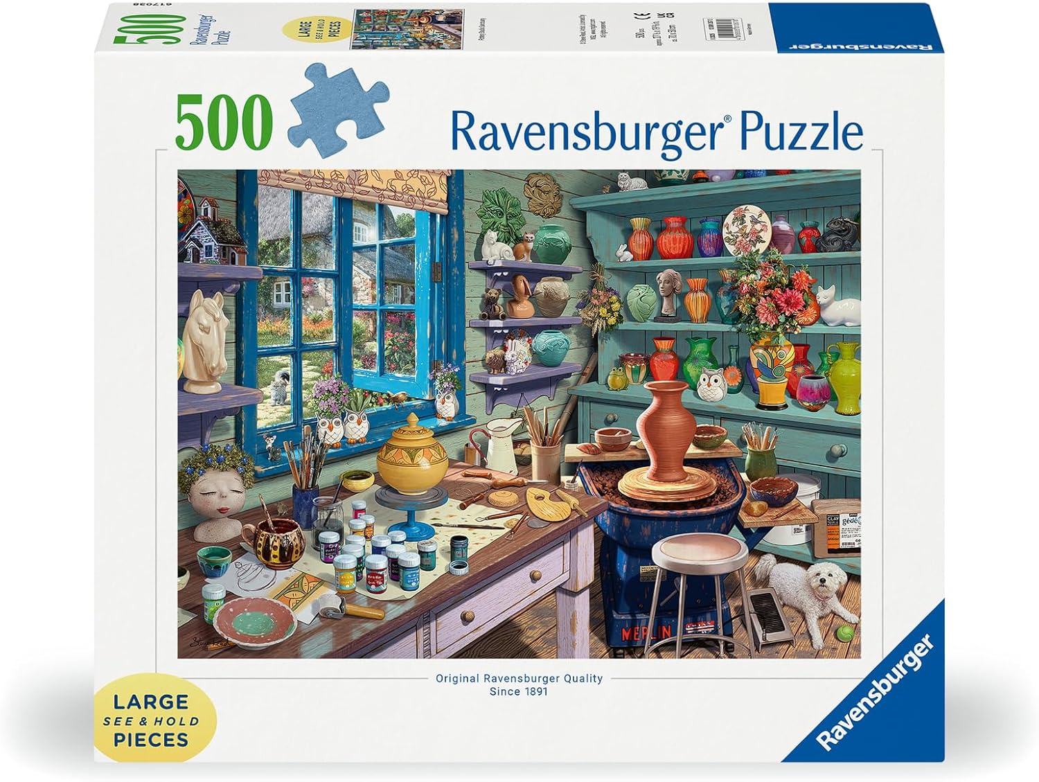 A keramikus műhelye - XXL Ravensburger 500 darabos kirakó puzzle (RA - 12001357 4005555013570) - puzzlegarden