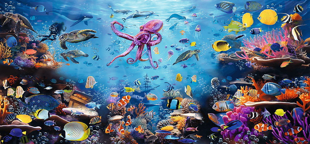 A korallzátony élete Trefl 6000 darabos kirakó puzzle (TR-81058) - puzzlegarden