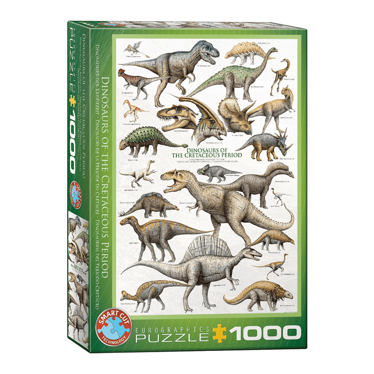 A kréta-kor dinoszauruszai Eurographics 1000 darabos kirakó puzzle (EUR-6000-0098) - puzzlegarden