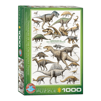 A kréta-kor dinoszauruszai Eurographics 1000 darabos kirakó puzzle (EUR-6000-0098) - puzzlegarden