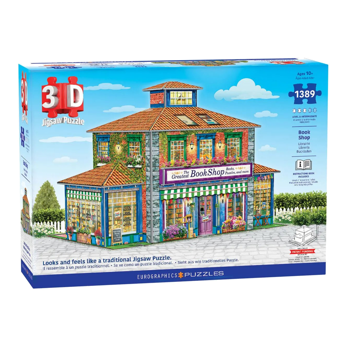 A legjobb könyvesbolt – 3D puzzle Eurographics 1389 darabos kirakó puzzle (EUR-9910-6046) - puzzlegarden