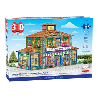 A legjobb könyvesbolt – 3D puzzle Eurographics 1389 darabos kirakó puzzle (EUR-9910-6046) - puzzlegarden