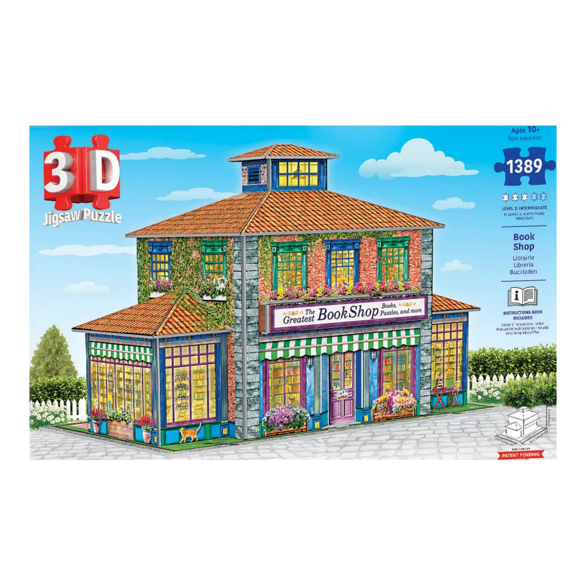 A legjobb könyvesbolt – 3D puzzle Eurographics 1389 darabos kirakó puzzle (EUR-9910-6046) - puzzlegarden