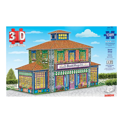 A legjobb könyvesbolt – 3D puzzle Eurographics 1389 darabos kirakó puzzle (EUR-9910-6046) - puzzlegarden