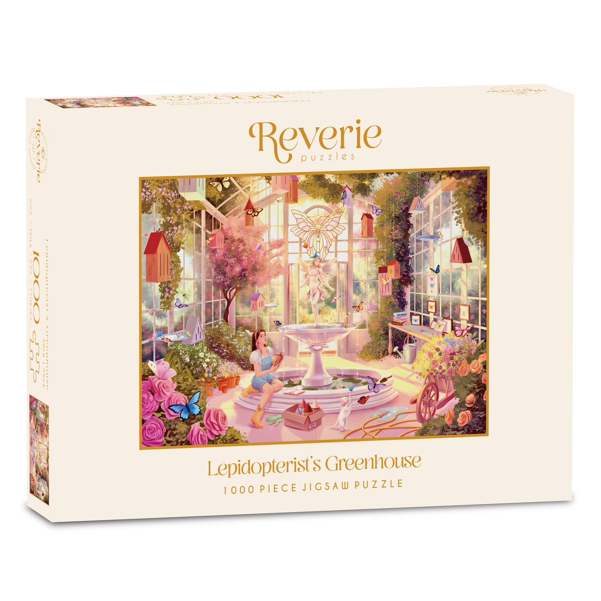 A lepkekutató üvegháza Reverie 1000 darabos kirakó puzzle (RE-LG1000AMA) - puzzlegarden