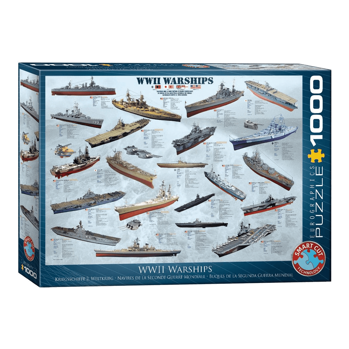 A Második Világháború Hadihajói Eurographics 1000 darabos kirakó puzzle (EUR-6000-0133) - puzzlegarden