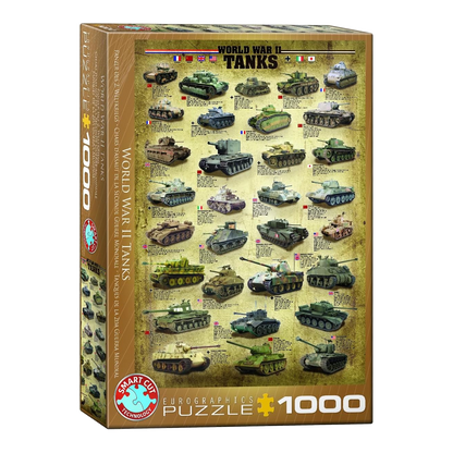A Második Világháború Tankjai Eurographics 1000 darabos kirakó puzzle (EUR-6000-0388) - puzzlegarden