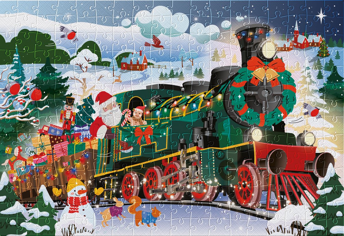 A Mikulás vonata Interdruk 250 darabos kirakó puzzle (ID-5902277396006) - puzzlegarden