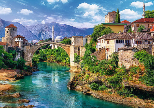 A mostari Öreg híd Trefl 500 darabos kirakó puzzle (TR-37333) - puzzlegarden