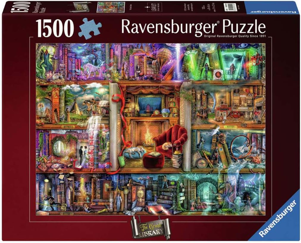 A Nagy Könyvtár Ravensburger 1500 darabos kirakó puzzle (RA - 12000190 4005555001904) - puzzlegarden