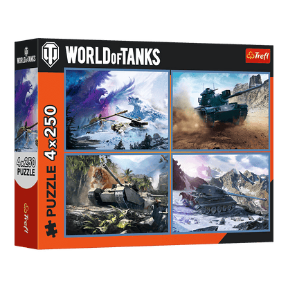 A nagy tankcsata – 4x250 Trefl 250 darabos kirakó puzzle (TR-13347) - puzzlegarden