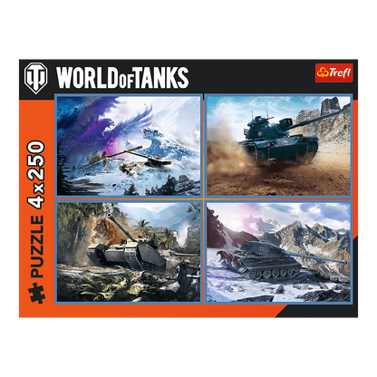 A nagy tankcsata – 4x250 Trefl 250 darabos kirakó puzzle (TR-13347) - puzzlegarden