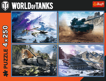 A nagy tankcsata – 4x250 Trefl 250 darabos kirakó puzzle (TR-13347) - puzzlegarden