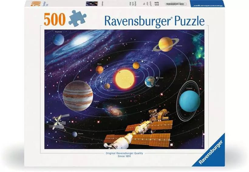 A Naprendszer Ravensburger 500 darabos kirakó puzzle (RA-12000202) - puzzlegarden