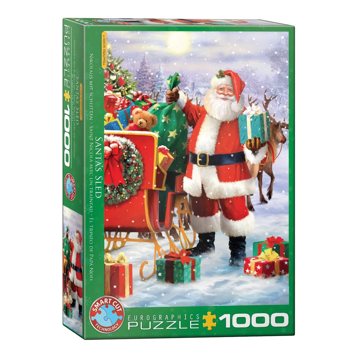 A Télapó szánja Eurographics 1000 darabos kirakó puzzle (EUR-6000-5639) - puzzlegarden