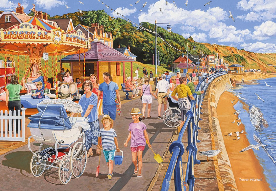 A tengerpart mellett – 4x500 Gibsons 500 darabos kirakó puzzle (G-G5071) - puzzlegarden