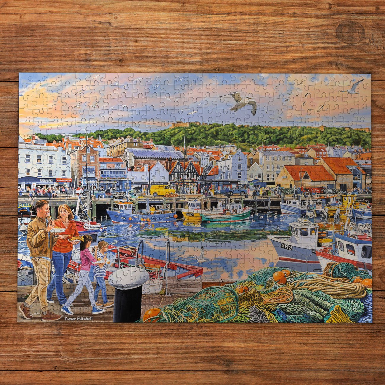 A tengerpart mellett – 4x500 Gibsons 500 darabos kirakó puzzle (G-G5071) - puzzlegarden