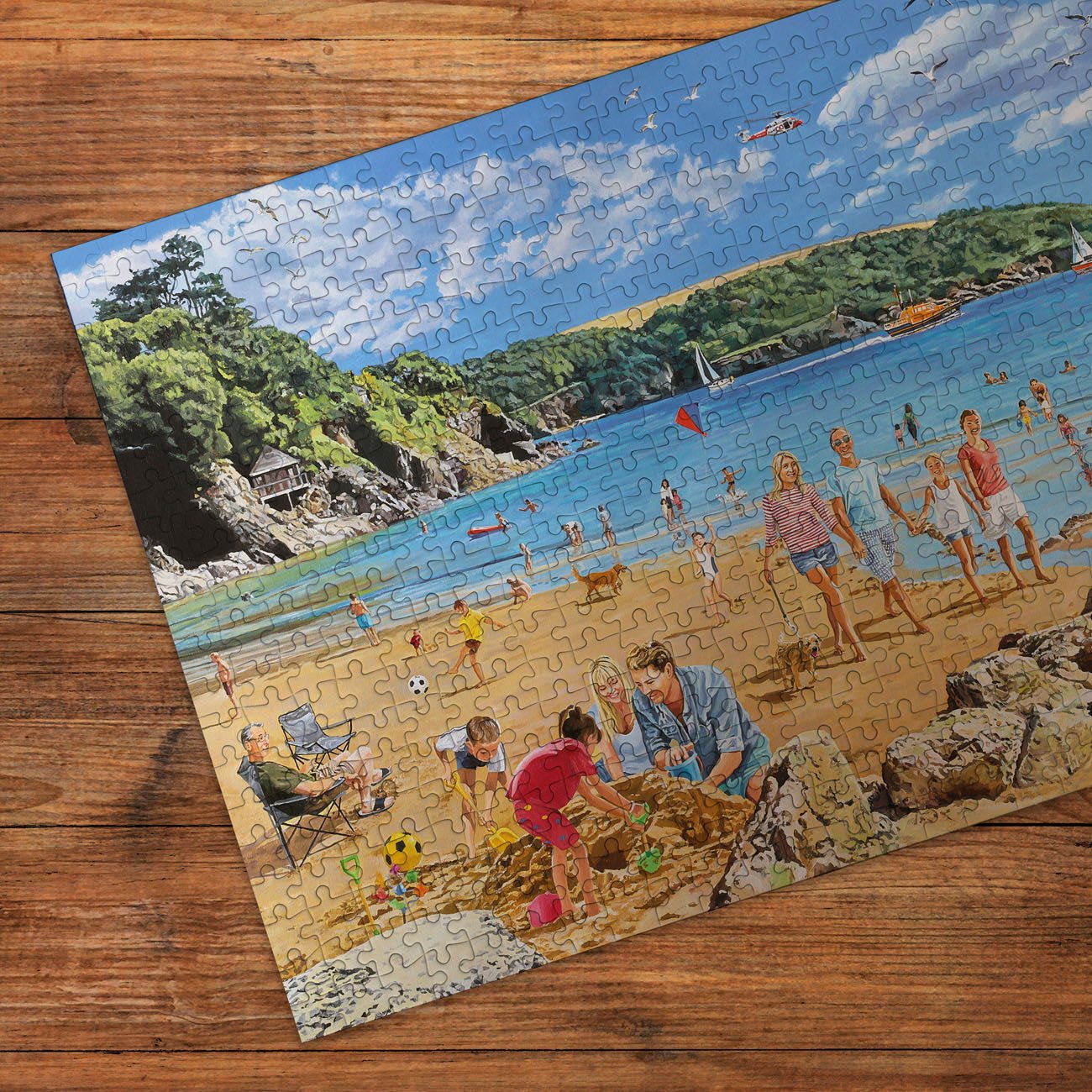 A tengerpart mellett – 4x500 Gibsons 500 darabos kirakó puzzle (G-G5071) - puzzlegarden