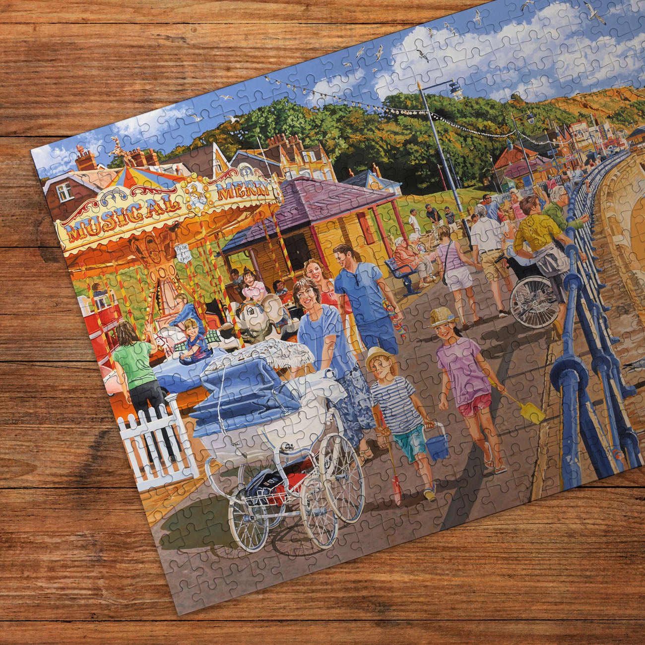 A tengerpart mellett – 4x500 Gibsons 500 darabos kirakó puzzle (G-G5071) - puzzlegarden