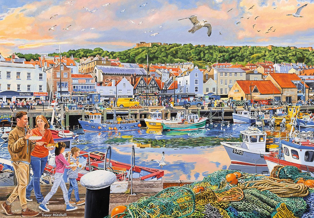 A tengerpart mellett – 4x500 Gibsons 500 darabos kirakó puzzle (G-G5071) - puzzlegarden