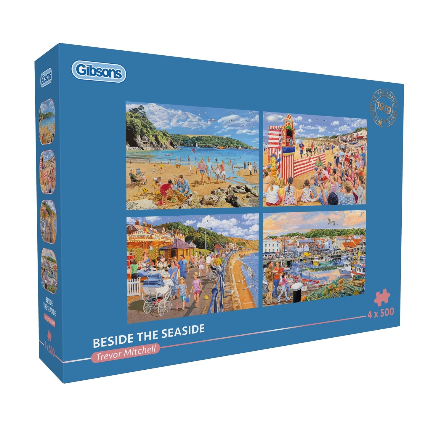 A tengerpart mellett – 4x500 Gibsons 500 darabos kirakó puzzle (G-G5071) - puzzlegarden