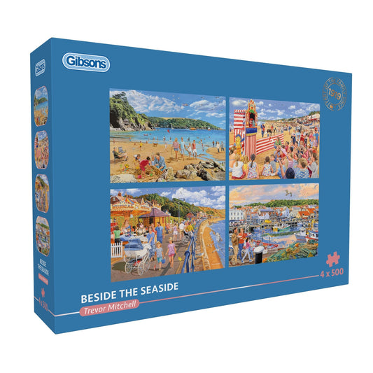 A tengerpart mellett – 4x500 Gibsons 500 darabos kirakó puzzle (G-G5071) - puzzlegarden