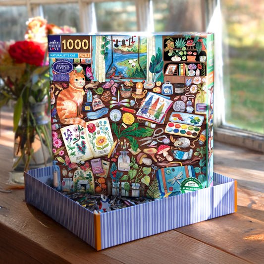 A természetbúvár macskája Eeboo 1000 darabos kirakó puzzle (EB-EPZT713) - puzzlegarden