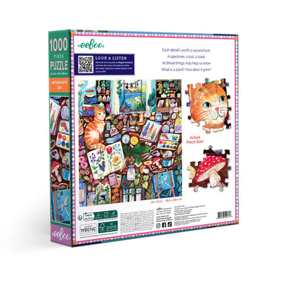 A természetbúvár macskája Eeboo 1000 darabos kirakó puzzle (EB-EPZT713) - puzzlegarden
