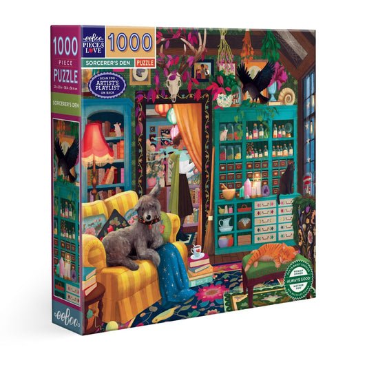 A varázsló kuckója Eeboo 1000 darabos kirakó puzzle (EB-EPZT471) - puzzlegarden