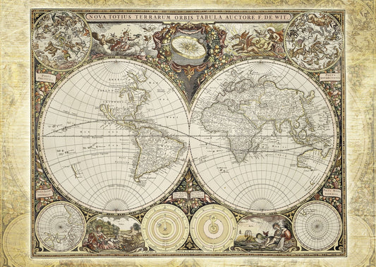 A világ történelmi térképe Schmidt Spiele 2000 darabos kirakó puzzle (SCH - 58178) - puzzlegarden