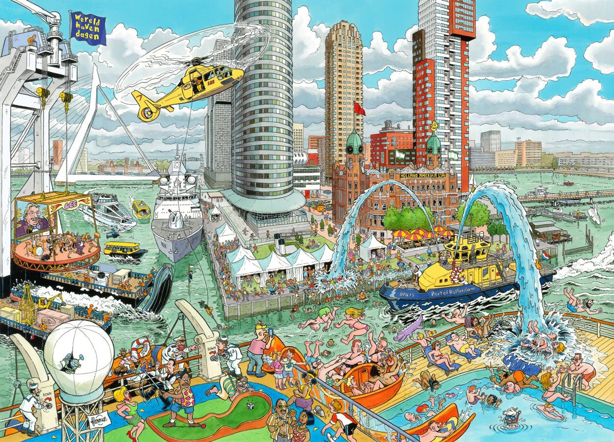 A Világ Városai - Rotterdam Ravensburger 1000 darabos kirakó puzzle (RA-12000103) - puzzlegarden