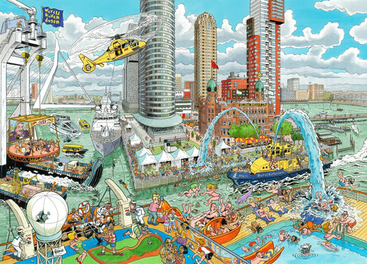 A Világ Városai - Rotterdam Ravensburger 1000 darabos kirakó puzzle (RA-12000103) - puzzlegarden