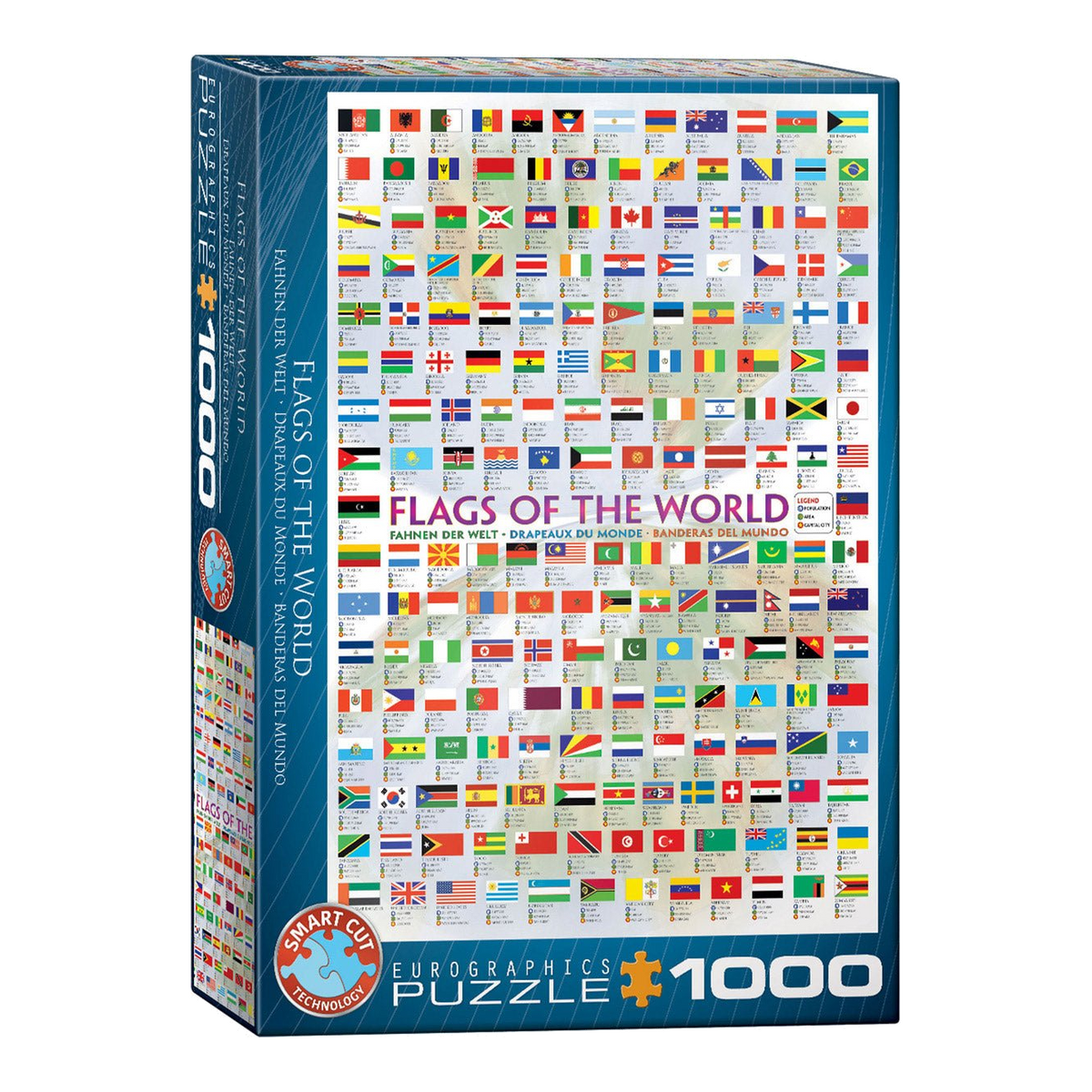 A Világ Zászlói Eurographics 1000 darabos kirakó puzzle (EUR-6000-0128) - puzzlegarden