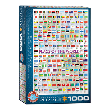 A Világ Zászlói Eurographics 1000 darabos kirakó puzzle (EUR-6000-0128) - puzzlegarden