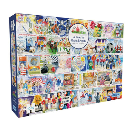 A Year in Great Britain Gibsons 1000 darabos kirakó puzzle (G - G7140 5012269071405) - puzzlegarden