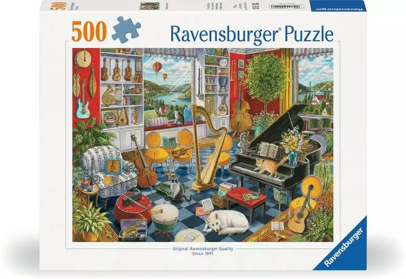 A Zene szoba Ravensburger 500 darabos kirakó puzzle (RA-12000022) - puzzlegarden