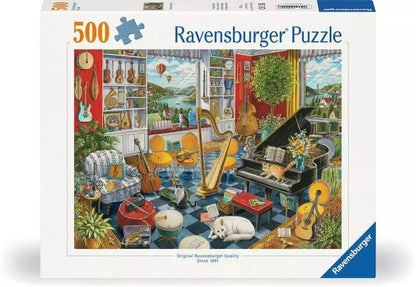 A Zene szoba Ravensburger 500 darabos kirakó puzzle (RA-12000022) - puzzlegarden