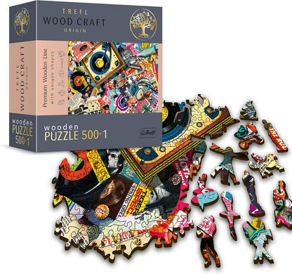 A Zene Világában - Fa kirakó Trefl Wood Craft 500 darabos kirakó puzzle (TR - 20180 5900511201802) - puzzlegarden